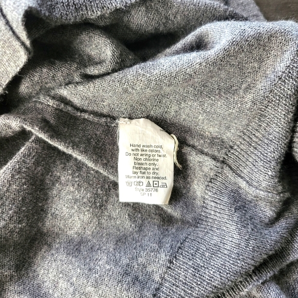 J. Crew Cotton And Wool Blend Wrap Around Cardigan With Front Buttons - Picture 6 of 9